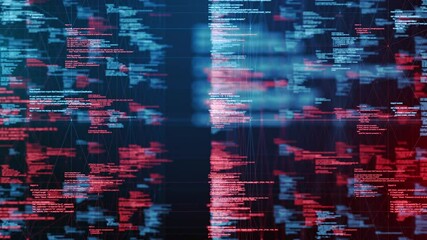 Wall Mural - scalable cloud infrastructure iot network data flow