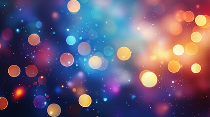 Wall Mural - A Flawless Blend of Color and Light in a Beautiful Bokeh Scene