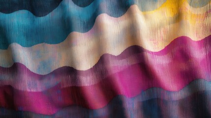 Wall Mural - Contemporary Textile Design with Soft Gradients
