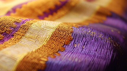 Wall Mural - Intricate Handcrafted Tablecloth with Organic Patterns
