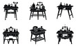 © Afchana - Craft Table silhouette vector