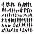 © Vector  Stock - All people activity silhouettes. Vector illustration