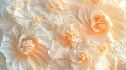 Wall Mural - gentle swirling patterns in a magical garden