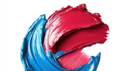Wall Mural - vibrant brush strokes with natural light on isolated background