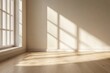 © Abba - Empty room with sunlight streaming through a window, hardwood floors. Ideal for showcasing products, home design, or minimalist concepts.