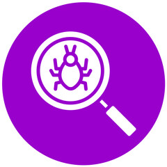 Vector Design Bug Search Icon Style