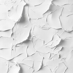 Aufkleber - Abstract white texture background of thick paint strokes and layers with subtle shadowing adds depth.