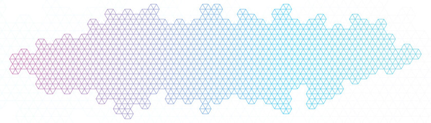 Wall Mural - abstract geometric technology futuristic network background. simple geometric vector seamless patter