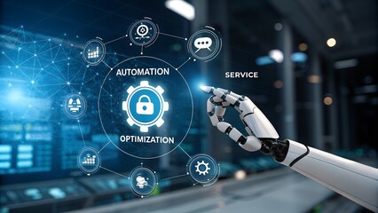 Wall Mural - hand holding chatbot globe with network connecting data. chatbots are part of digital technology, ut