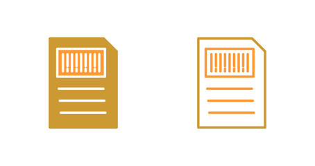 barcode inventory icon design