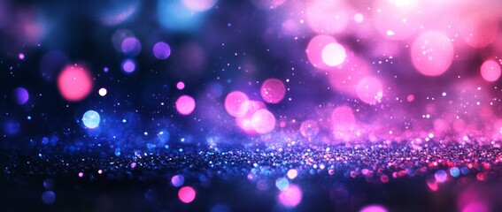 Wall Mural - colorful bokeh lights create a magical atmosphere with sparkling effects in a dreamy setting