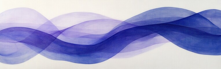 Leinwandbilder - Swirling pencil strokes create a gradient effect with flowing lines in shades of purple on a light background