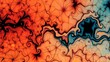 © Oleg Kyslyi - computer generated frazzled of orange and blue abstract design with resolution 1920x1080