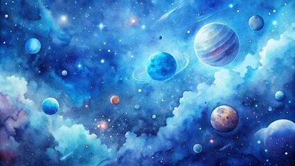 blue planet in space