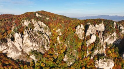 Wall Mural - beautiful sunrise in mountains, landscape panorama