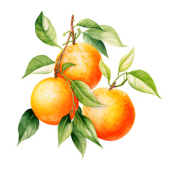 Wall Mural - digital technology orange watercolor design illustration
