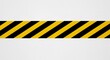 © Ayahe Stock - Yellow and black hazard warning stripes form a grungy pattern, signaling danger and caution on a textured construction barrier