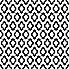 Wall Mural - moroccan seamless patern. repeating morocco motif. black patternes isolated on white background. rep
