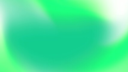 Wall Mural - green holographic wave background animation