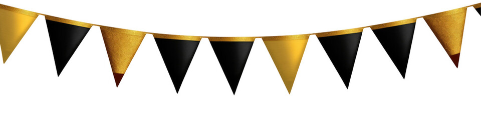 Wall Mural - a sleek and elegant bunting banner transparent background