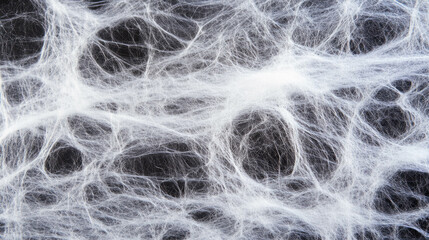 Intricate macro view of spider web silk textures for natural abstract design