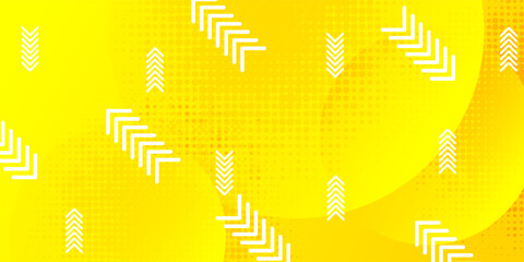 Wall Mural - composition of liquid yellow gradient shapes with geometric circle and dot style. for presentation d