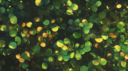 Wall Mural - Enchanting autumn fireflies amidst fading chaos