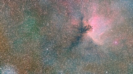 Wall Mural - orion nebula featuring a stunning star formation in a nebula with peaceful beauty and soft cosmic co