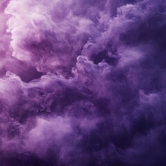 Aufkleber - Abstract Purple Haze: Dreamy Clouds of Lilac and Violet Paint Creating a Serene and Mysterious Atmosphere