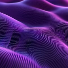 Poster - Abstract Purple Waves: A Textured Landscape of Gradient Light and Shadow, Elegant Background