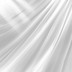 Leinwandbilder - Elegant White Fabric Drapes with Soft Light: A Minimalist Texture for Backgrounds and Design Projects