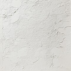 Fototapete - Rough White Plaster Texture Background: Rustic Wall Surface with Cracks and Distressed Paint for Art and Design.