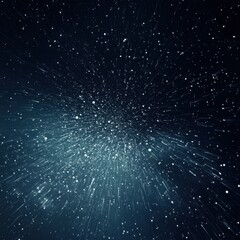 Wall Mural - abstract galactic speed stars and light streaks in hyperspace travel concept on dark blue gradient b