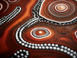 © Llama-World-studio - Aboriginal dot work patterns forming organic stories telling ancient traditions preserving culture