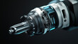 © Easy - The image showcases a close-up view of a brushless motor commonly found in cordless drills, emphasizing its innovative design and mechanical components
