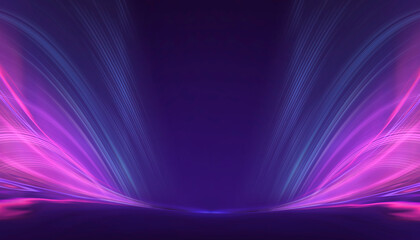Wall Mural - abstract neon background with bright elements.