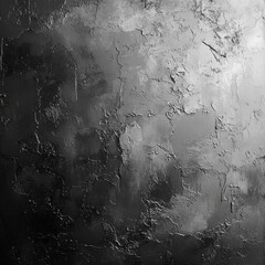 Aufkleber - Dark and Textured: An Abstract Monochromatic Canvas with Rough Edges and Subtle Gradations of Gray and Black 
