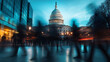 © Maksym - An abstract shot of blurred figures in motion near the US Capitol, with the building symbolizing the ever-changing political climate and national debates.