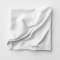 Poster - Elegant White Fabric Drape: A Clean and Minimalist Texture Background for Modern Designs and Presentations