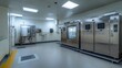 © averroes - Cleanroom laboratory featuring stainless steel equipment and controlled environment chamber