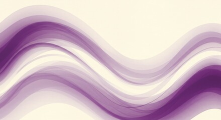 Wall Mural - elegant purple wave abstract background - abstract background featuring flowing purple waves on a cr