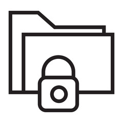Fototapete - secure data vector icon
