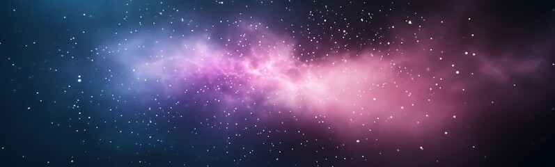 Poster - Cosmic nebula with vibrant colors and stars, creating a stunning galactic view.
