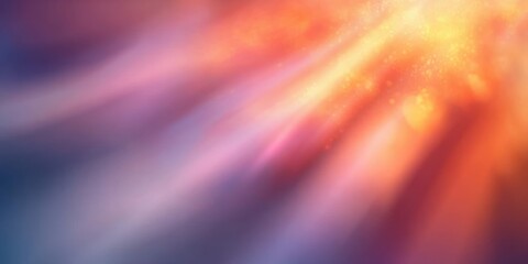 Abstract Gradient Light Beams Soft Purple Orange Pink Pastel Colors Dreamy Tranquil Background