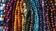 © Lesuna - Colorful gemstone beads displayed for sale
