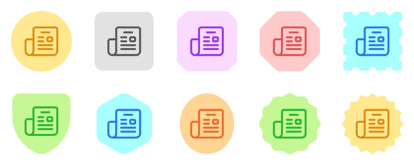 Wall Mural - Editable newspaper, newsletter vector icon. Part of a big icon set family. Perfect for web and app interfaces, presentations, infographics, etc