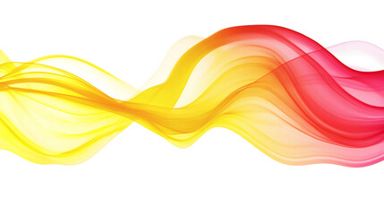 Wall Mural - abstract orange and yellow wave design. smooth and radiant waves forming a lively and dynamic abstra
