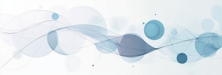 Aufkleber - Abstract Geometric Network Pattern Interconnected Circles Lines Minimalist Design