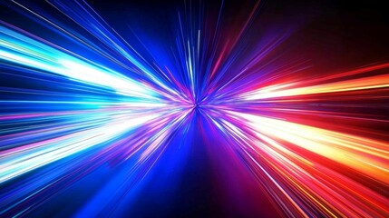 Wall Mural - A dynamic backdrop showcasing the incredible speed of digital lights.