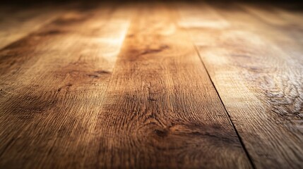 Poster - Beautifully Detailed Wooden Floor Surface with Natural Textures and Warm Tones : Generative AI